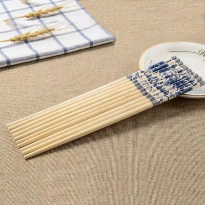 HICHAKI Eating, Training, Cooking, Chewing, Decorative Wooden Chinese, Korean, Japanese, Vietnamese Chopstick(Brown Pack of 10)