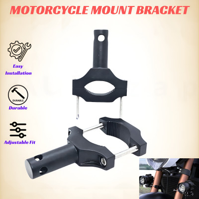 Autozap Aluminium Clamp for Fog Light/Headlight Mounting Bracket Bike Headlight Mount