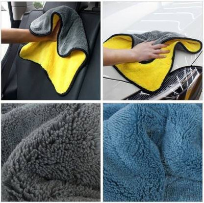 Amrutam Lint Free Dual Sided Vehicle, Glass & floor Cleaning Towel MCt30x1.196 Wet and Dry Microfiber Cleaning Cloth