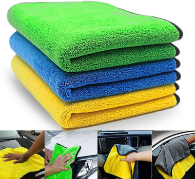 PPC COLLECTION Car Dusting Towel Wet and Dry Microfiber Cleaning Cloth(3 Units)