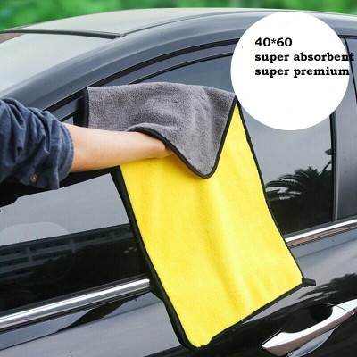 WebDealz Heavy Double Sided Microfiber Cloth for Cleaning MCt40x3.40 Sponge Wipe(Regular, Pack of 3)