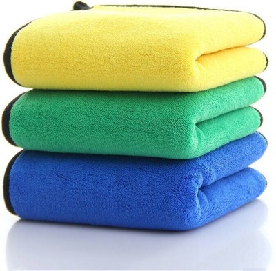 PRATYANG Microfiber Vehicle Washing  Cloth(Pack Of 3, 500 GSM)