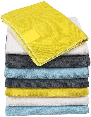 HoneyEretail Microfiber Vehicle Washing  Cloth(Pack Of 8, 250 GSM)