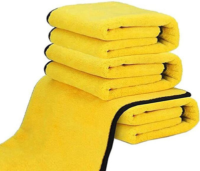 Hitvik Microfiber Cloth for Car Cleaning and Detailing, Double Sided Wet and Dry Microfiber Cleaning Cloth(3 Units)