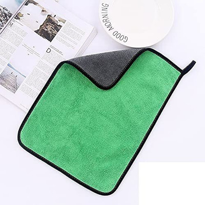 Welltech Lint Free Dual Sided Vehicle, Glass & floor Cleaning Cloth MCt40x2.170 Wet and Dry Microfiber Cleaning Cloth(2 Units)