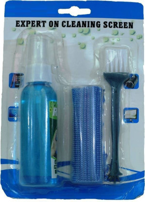 Espouse 3 in 1 Screen Cleaning Set with Micro Fibre Cloth and Brush 100 ml for Computers, Laptops, Mobiles(Screen Cleaning Kit for Laptops,Mobiles,LCD,LED,Computers,and TV)