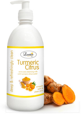 Luster Turmeric Citrus Cleansing Milk For Face, Smooth & Soft Clean Face Wash(500 ml)