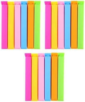 Dreamshop Food Clip Mix Sizes Plastic Multipurpose Food Snack Plastic Bag Clip Sealer(Set of 36, Multicolor)