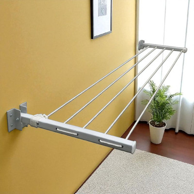 RALVO Steel Wall Cloth Dryer Stand With 40-50 feet rope / 150 kg load capacity Best cloth dryer stand 5 tier hgr 1(5 Tier)