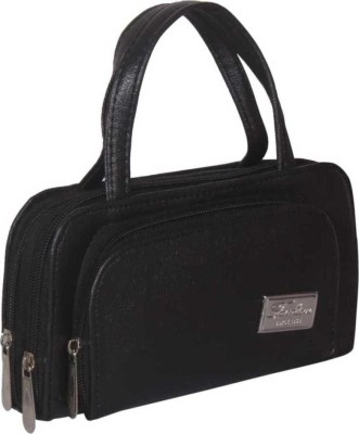 HouseOfCommon Casual Black  Clutch(Pack of: 2)