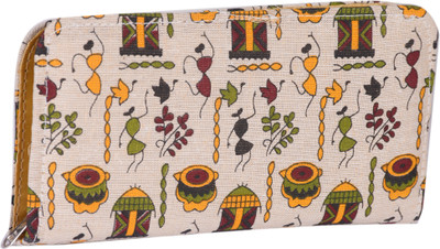 Sunesh Creation Casual Beige  Clutch