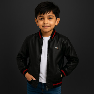 saqlaini traders Full Sleeve Solid Boys Jacket
