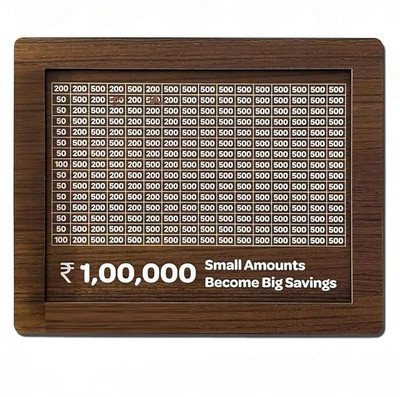 GMD Smart Wooden Money Bank with Lock Coin Bank(Brown)