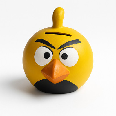 jetlin store Angry Bird Shaped Money Bank for Kids | Cute Coin Bank for Saving & Gifting Coin Bank(Yellow)