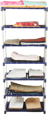Novatic Stackable and Foldable Wardrobe, Foldable Shirt Storage Closet Storage Organizer PP Collapsible Wardrobe(Finish Color - Navy Blue, DIY(Do-It-Yourself))