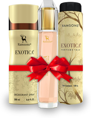 RAMSONS Exotica Parfum-Deo-Talc Gifting Combo (For Women)(3 Items in the set)