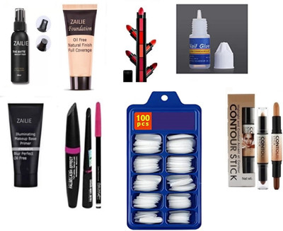 Zailie Base Makeup Combo Kit(10 Items in the set)