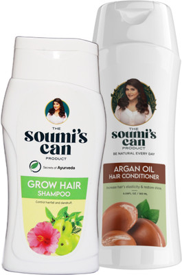 The Soumi's Can Product Grow Hair Shampoo (100ml) & Argan Oil Hair Conditioner (180ml)(2 Items in the set)