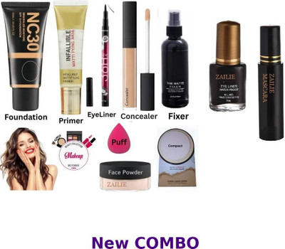 Zailie Soft Touch Finish Makeup Set for Radiance(10 Items in the set)