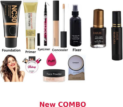 Zailie Makeup Set for a Confident Flawless Look(10 Items in the set)