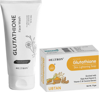 DEXTRON Glutathione Face Wash & Ubtan Soap Combo – 175g(1 Items in the set)