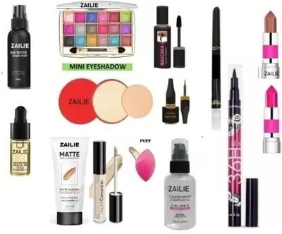 Zailie Best Festive Offer Makeup Kit at Factory Price set of 16(16 Items in the set)