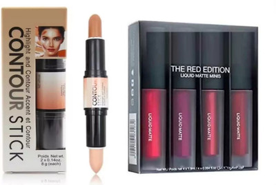 SUBHMUN Red edition & 3D BALM CONTOUR CONCEALER STICK(2 Items in the set)