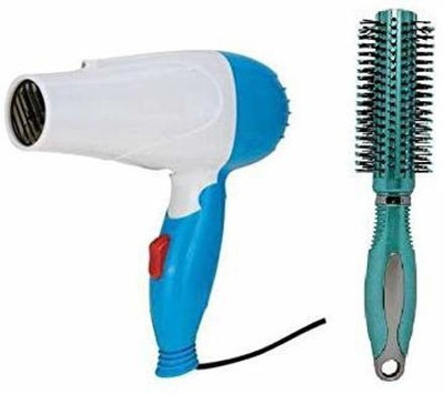 Zailie Hair Styling Round Roller Brush With 1290 Mini Hair Dryer (2 Items in the set)(2 Items in the set)
