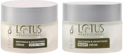 LOTUS Phyto Rx Whitening Brightening Creme (50 g) and Whitening Brightening Night Creme (50 g)(2 Items in the set)