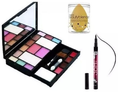 Ashav Huda Perfect Beauty 6171 Make Up kit & 36 Hour Eyeliner & Sponge Puff(3 Items in the set)