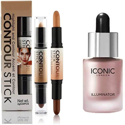 TUMR ICONIC ILLUMINATOR HIGHLIGHTER WITH CONTOUR STICK(2 Items in the set)
