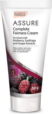 ASSURE Complete Fairness Cream Enriched With Mulberry & Grape Extracts-Pack of 2(50 g)