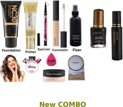 Zailie Compact Face and Eye Kit for Travel(10 Items in the set)