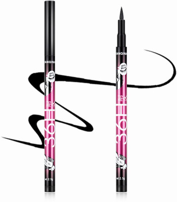 magslore Waterproof Professional Liquid Long Lasting Black Eyeliner 2 pcs 2 ml(Black)