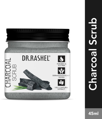 DR.RASHEL Charcoal Face & Body Scrub(45 ml)