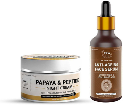 TNW - The Natural Wash Combo with Papaya & Peptide Night Cream(2 Items in the set)