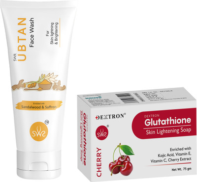 DEXTRON Ubtan Face Wash & Cherry Soap Combo – 175g(1 Items in the set)