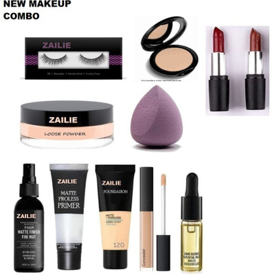 Zailie 3in1bse-elsh-serum-2balm-lospwdr-cmpct-pff-conclr(11 Items in the set)