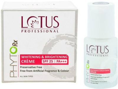 LOTUS Phyto Rx Whitening and Brightening Creme (50 g) and Whitening and Brightening Serum (30 ml)(2 Items in the set)