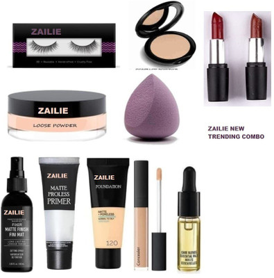 Zailie 3in1bse-elsh-serum-2lpstk-lspwdr-compct-puf-conclr(11 Items in the set)