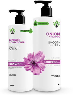 GIR Onion Ayurvedic Shampoo 1000ML & Conditioner 500ML | Medically Tested Care(2 Items in the set)