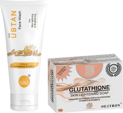 DEXTRON Ubtan Face Wash & Glutathione Soap Combo – 175g(1 Items in the set)