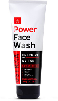 USTRAA Power  Energize & De-Tan | Effective Tan Removal | Recharge & Refresh Face Wash(200 g)