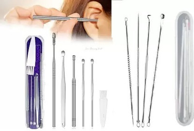 Zailie Blackhead Kit (4 in 1)With Ear Tool ( 6 in 1(10 Items in the set)