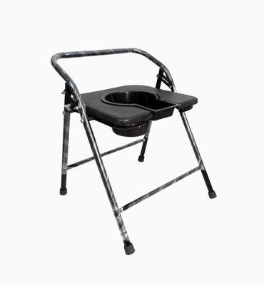 cutfine Commode Over Toilet,Bedside Commode Chair,Shower Seat with Pot Suitable all Commode Chair(Black)