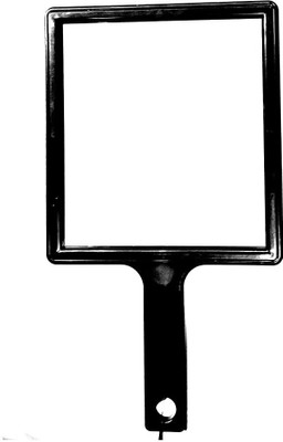 Scarlet Line Professional Series Square Shape One Sided Large Hand Mirror for Men n Women