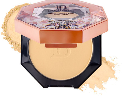Lakyou Beauty Diamond High Coverage Compact Powder | Oil Control | Long-Lasting Coverage 15g Compact(02(Soft Ivory), 15 g)