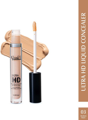 Glam21 Ultra HD Liquid Concealer for HD Finish | Non-sticky & Long Lasting Matte Finish Concealer(Medium Warm, 5 g)
