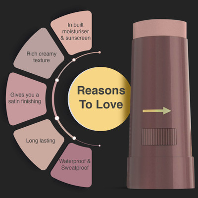 Olivia Instant Waterproof Makeup Stick with SPF 12 | Full Coverage  Concealer(Shade No.08 Egyptian Light, 30 g)