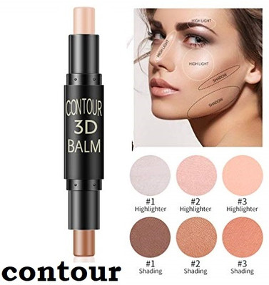 KAIASHA Highlighter And Contour Stick 2 in 1  Concealer(BEIGE, 10 g)
